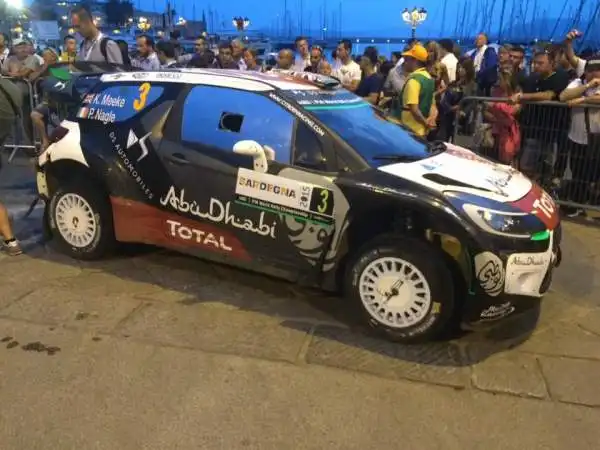 Tutti le auto della tappa italiana del Mondiale Rally: Kris Meeke (Citroen DS3 WRC).