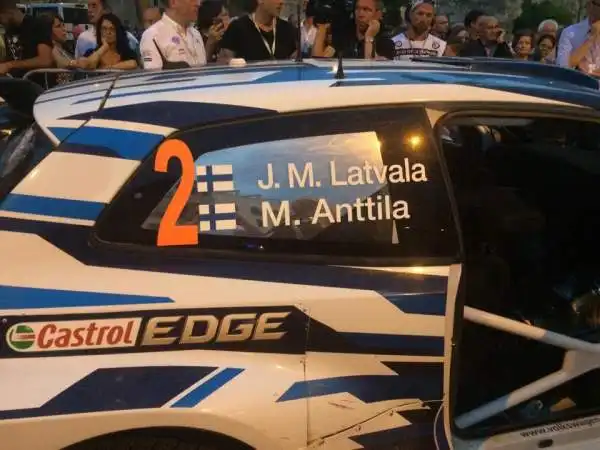 Tutti le auto della tappa italiana del Mondiale Rally: Jari-Matti Latvala (Volkswagen Polo R WRC).