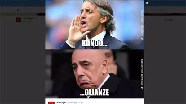 Il Milan ha perso Ibrahimovic, Jackson Martinez e si è visto soffiare Kondogbia dai cugini dell'Inter. E il popolo di internet non ha perso l'occasione di ironizzare su Adriano Galliani.