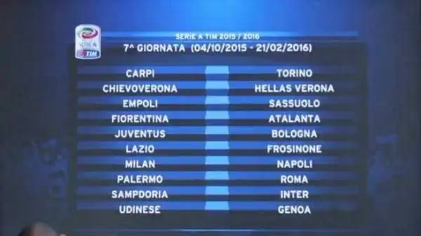 La settima giornata apre il mese di ottobre: il 4 occhi aperti su Milan-Napoli, ma anche su Samp-Inter (che partita per Zenga e Mancini!), il derby di Verona, Juve-Bologna e Palermo-Roma.