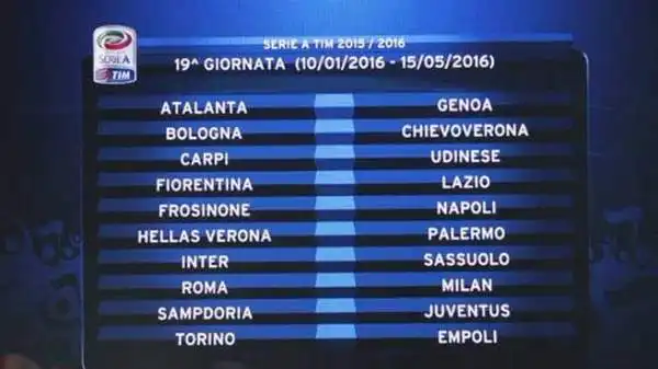 Ci si giocherà molto nell'ultima di A: Roma-Milan, Fiorentina-Lazio e Samp-Juve spiccano su tutte. L'Inter ospita il Sassuolo, Napoli in Ciociaria.
