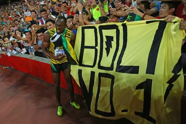Il giamaicano vince davanti a Gatlin la finale dei 100 metri ai Mondiali di Pechino.