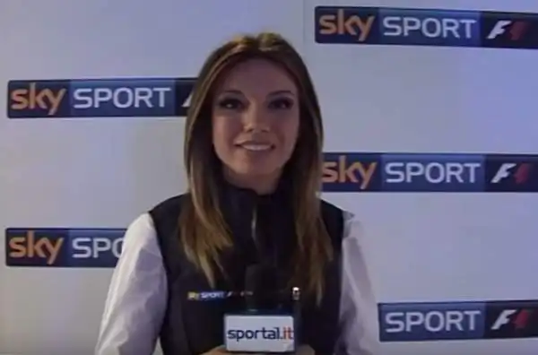 Federica Masolin, giornalista Sky Sport specializzata nella Formula 1.