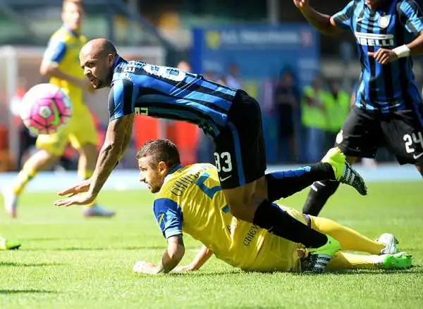 Con un gol di Icardi la squadra di Mancini espugna il Bentegodi, battendo di misura il Chievo ed infilando il poker dopo le prime quattro gare di campionato.