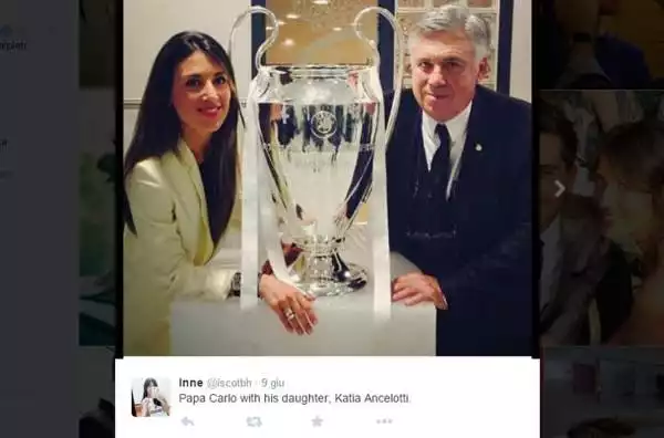 Katia Ancelotti, figlia dell'ex allenatore del Milan.