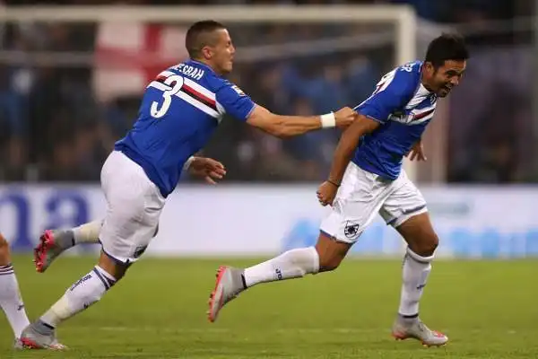 Sampdoria-Roma 2-1. Eder 7. Altro gol da bomber di razza per consolidare il suo primato nella classifica dei cannonieri.