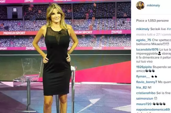 La conduttrice di Mediaset Premium sta diventando famosa per le rispostacce che le danno gli allenatori di serie A.