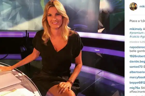 La conduttrice di Mediaset Premium sta diventando famosa per le rispostacce che le danno gli allenatori di serie A.