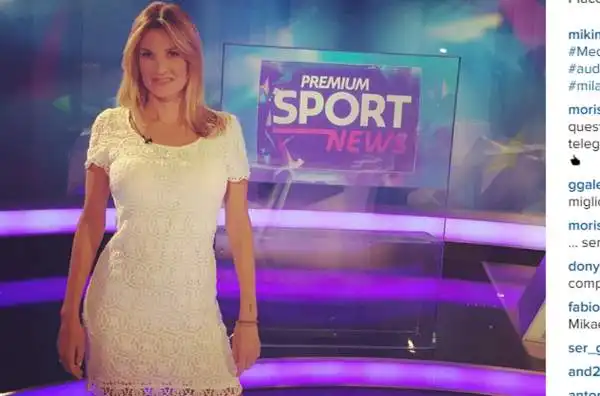 La conduttrice di Mediaset Premium sta diventando famosa per le rispostacce che le danno gli allenatori di serie A.