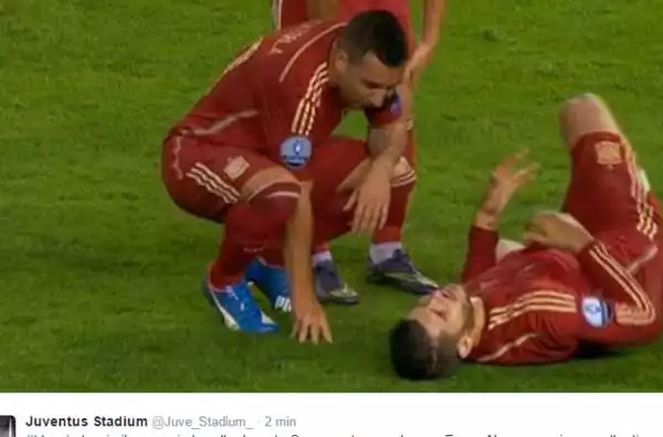 L'attaccante spagnolo si è infortunato al 33' nel match della sua Spagna contro il Lussemburgo dopo uno scontro di gioco.