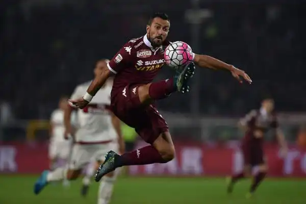 Torino-Milan 1-1. Quagliarella 6. Non segna ma dai suoi piedi nasce l'azione dell'1-1 di Baselli.