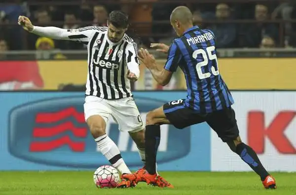 Inter-Juventus 0-0. Miranda 6,5. Padrone della difesa interista, annulla Morata e stoppa ogni incursione bianconera.