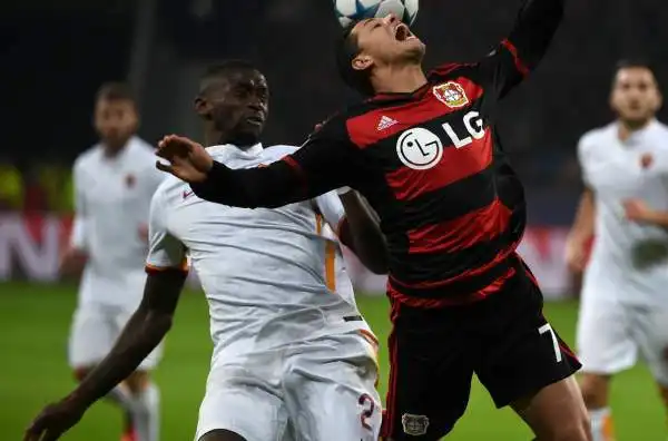 Bayer Leverkusen-Roma 4-4. Rudiger 4. Il fuorigioco del secondo gol del 'Chicharito' non lo sbagliano nemmeno i Pulcini. Sempre insicuro.