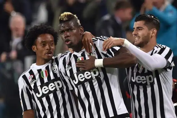Juventus-Torino 2-1. Pogba 8. Partita da leader, torna a segnare con un gol dei suoi e nella ripresa si carica la squadra sulle spalle.