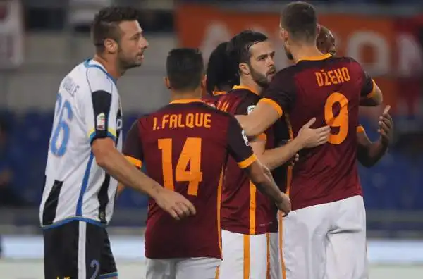 Roma-Udinese 3-1. Pjanic 8. Segna ormai come un attaccante, non solo su punizione.