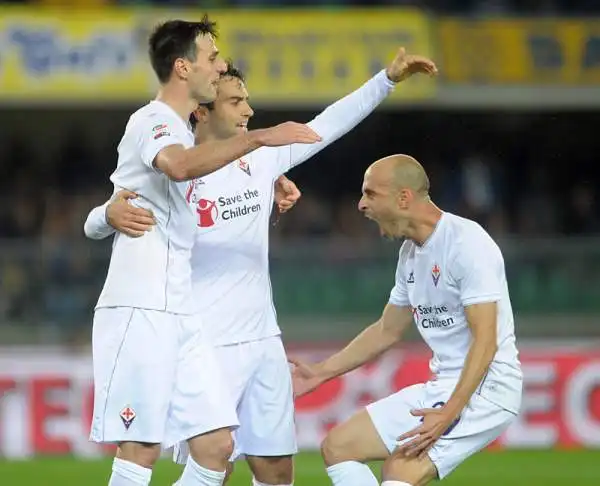 Verona-Fiorentina 0-2, Kalinic 6,5. Propizia il primo gol e segna personalmente il secondo.