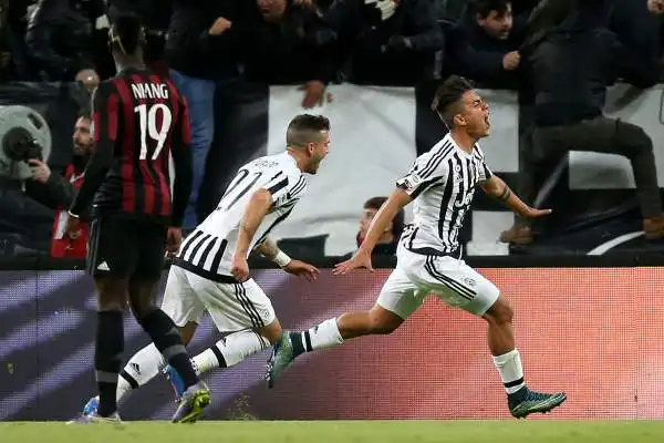 13° giornata: Juventus-Milan 1-0. 65' Dybala.