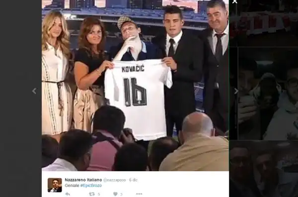 Il centrocampista croato dell'Inter Marcelo Brozovic ha lanciato una nuova moda con l'ormai famoso gesto che sta spopolando sui social tra i nerazzurri.