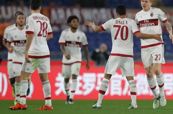 Roma-Milan 1-1. Luiz Adriano 5. Ha l'opportunità di stupire Mihajlovic partendo dal primo minuto... e invece è un ectoplasma a viene sostituito al 56'.