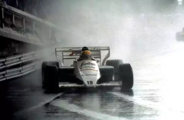 G.P. Monaco, 1984. Ayrton Senna (Toleman Hart).