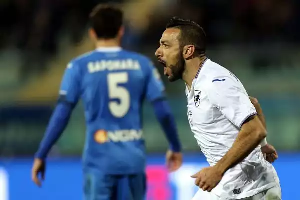 Inedito Laurini, Samp raggiunta. Il primo gol in carriera del difensore dell'Empoli vale l'1-1 nel primo anticipo del sabato.