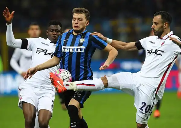 L'Inter perde Icardi ma vince. Perisic e D'Ambrosio firmano il 2-0 sul Bologna.