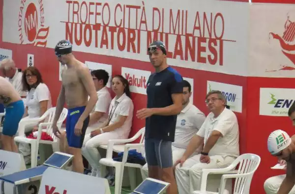 Il campione del mondo in carica dei 1500 metri stile libero ha vinto la sua gara anche in occasione del 6° Trofeo Città di Milano, organizzato dalla Nuotatori Milanesi.