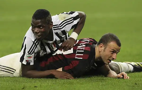 Colpaccio esterno della Juventus che piega in rimonta il Milan, in vantaggio con Alex,  con i gol di Mandzukic e Pogba e fa un grande passo avanti verso il titolo.