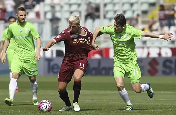 I granata stendono l'Atalanta con le reti di Bruno Peres e dell'ossigenato Maxi Lopez. Inutile la bella punizione di Cigarini, espulso De Roon nel finale.