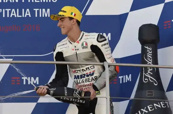 Il centauro torinese ad Assen ha vinto la sua prima gara in Moto3.