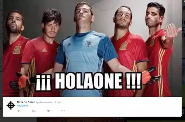Tifosi scatenati su Twitter dopo la vittoria sugli iberici.