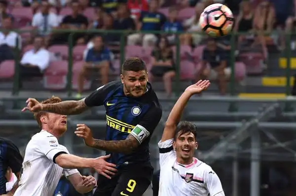 Inter bloccata in casa tra i fischi. Il Palermo strappa un punto ai nerazzurri, a Rispoli replica Icardi.