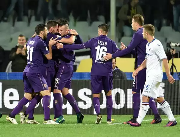 I viola fanno la gara e trovano il vantaggio al 37' grazie un tiro-cross di Bernardeschi. I gigliati sfiorano in più occasioni il raddoppio, ma al 57' Muriel pareggia con un bel colpo di testa.