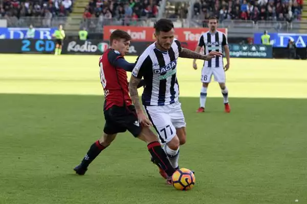 Al Sant'Elia la squadra di Rastelli piega l'Udinese con un rigore di Farias e un bel gol di Sau, di Fofana il gol de momentaneo pareggio friulano.