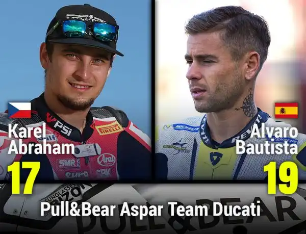 Pull & Bear Aspar Team Ducati
17 Karel Abraham CZE - 19 Alvaro Bautista SPA