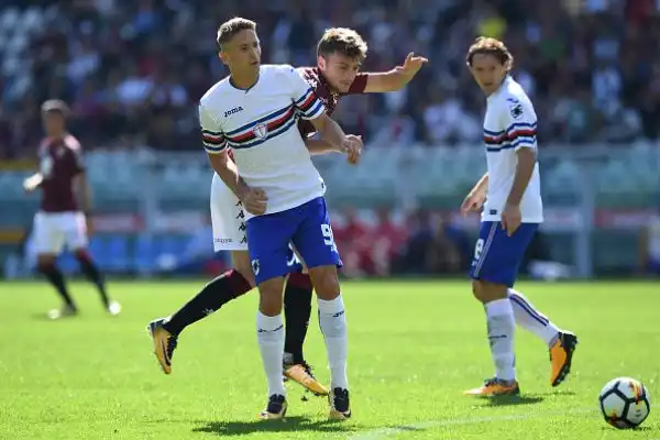 Partita spettacolare a Torino con le due squadre che si dividono la posta in palio. Succede tutto nel primo tempo con le reti di Zapata, Baselli, Belotti e Quagliarella.