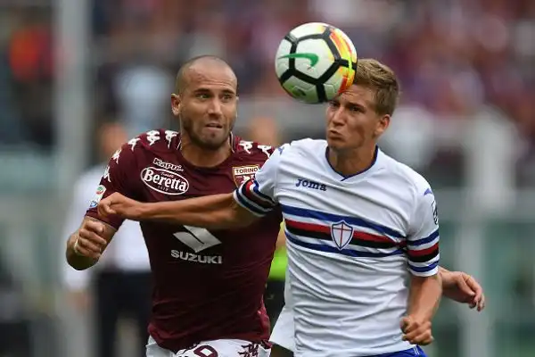 Partita spettacolare a Torino con le due squadre che si dividono la posta in palio. Succede tutto nel primo tempo con le reti di Zapata, Baselli, Belotti e Quagliarella.