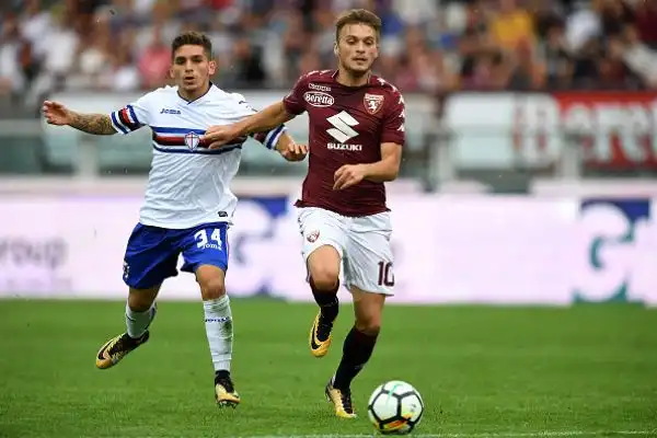 Partita spettacolare a Torino con le due squadre che si dividono la posta in palio. Succede tutto nel primo tempo con le reti di Zapata, Baselli, Belotti e Quagliarella.