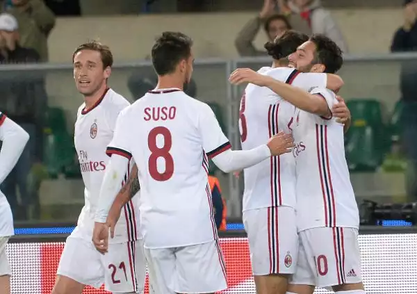 Travolgente Milan, che in casa del Chievo si ritrova e vince con la rete di Suso, lautogol di Cesar propiziato sempre dallo spagnolo, la prima rete in serie A di Calhanoglu e Kalinic.