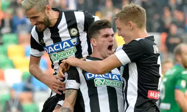 L'Udinese batte in casa l'Atalanta con i gol di De Paul e Barak, che rimontano la rete di Kurtic. Cristante si fa parare un rigore al'84'.