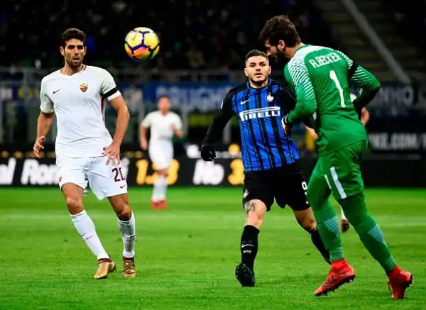 Vecino salva l'Inter e gela la Roma: pari a San Siro. Termina 1-1 il posticipo del Meazza.