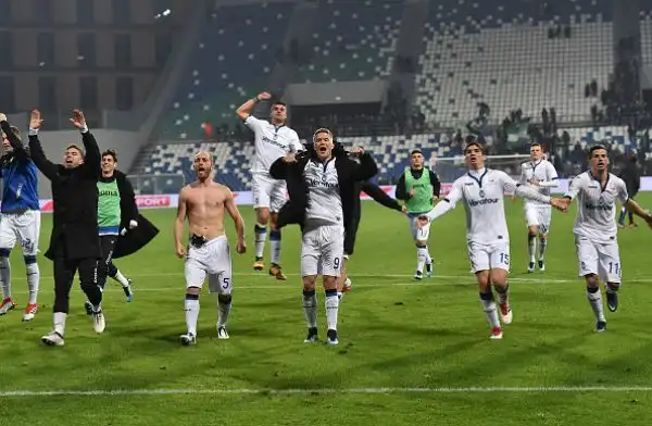 Al Mapei Stadium gli orobici passano in vantaggio nel primo tempo con Masiello e chiudono il match nella ripresa prima con Cristante e poi con Freuler.