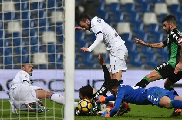 Al Mapei Stadium gli orobici passano in vantaggio nel primo tempo con Masiello e chiudono il match nella ripresa prima con Cristante e poi con Freuler.