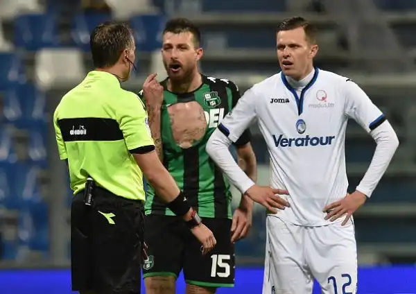 Al Mapei Stadium gli orobici passano in vantaggio nel primo tempo con Masiello e chiudono il match nella ripresa prima con Cristante e poi con Freuler.