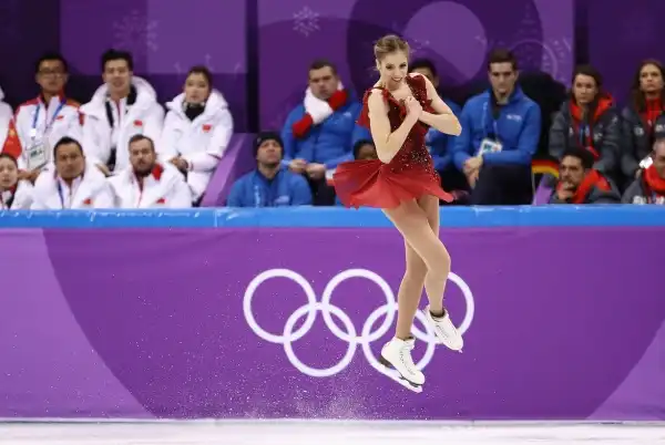 Kostner che, nell'individuale, "difende" il bronzo di Sochi 2014.