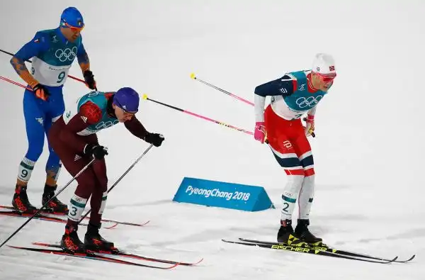 Il fondista azzurro è arrivato secondo nella sprint alle Olimpiadi Invernali.