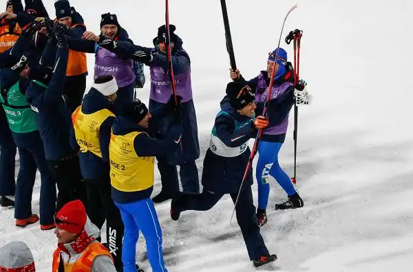 Il fondista azzurro è arrivato secondo nella sprint alle Olimpiadi Invernali.