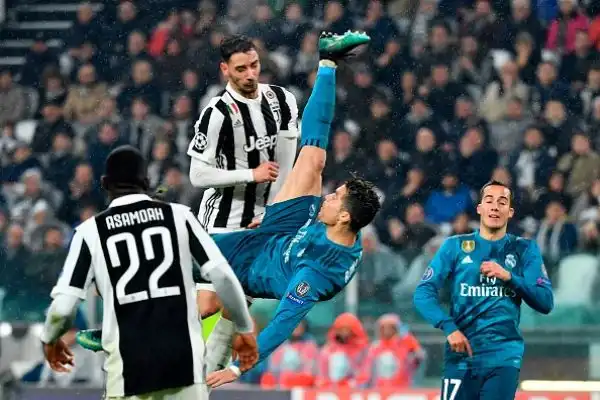 Compie cinque anni la prodezza di Cristiano Ronaldo in Juventus-Real Madrid