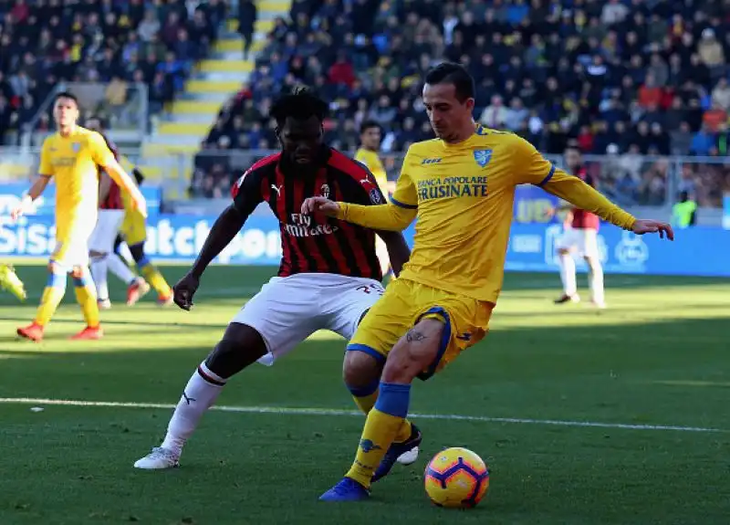 Ancora una partita senza reti per il Milan, fermato sullo 0-0 a Frosinone nell'anticipo delle 12.30 della diciottesima giornata di A.