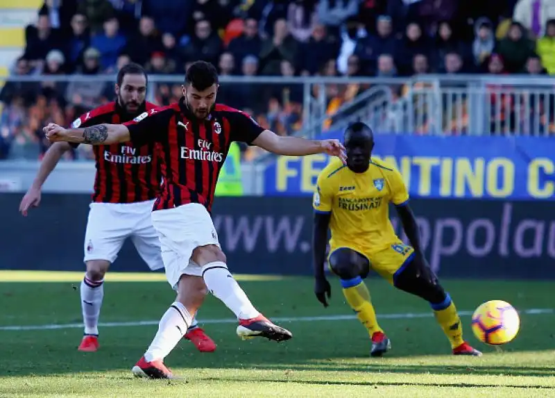 Ancora una partita senza reti per il Milan, fermato sullo 0-0 a Frosinone nell'anticipo delle 12.30 della diciottesima giornata di A.